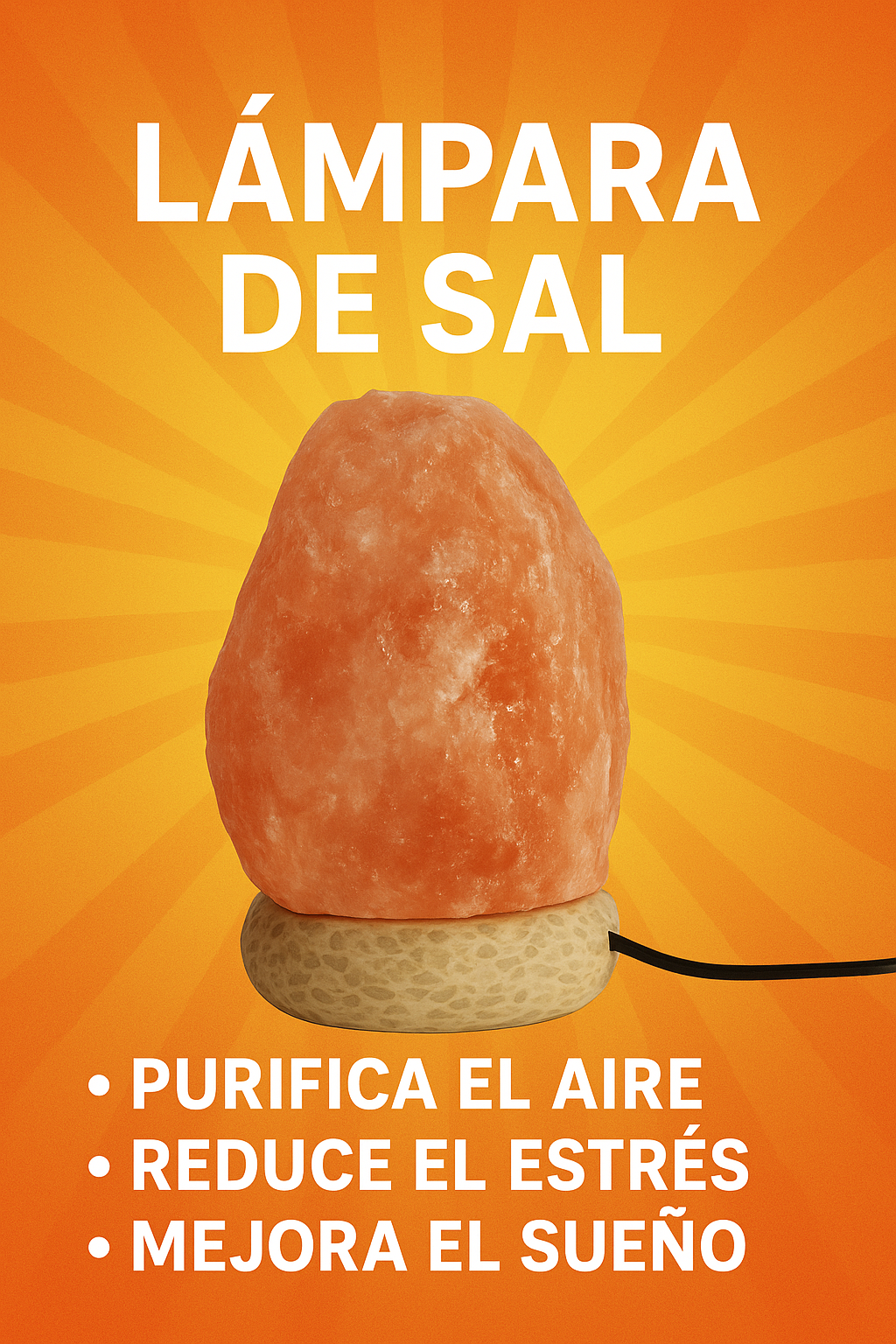 Lámpara de Sal del Himalaya
Ilumina tu espacio y mejora tu bienestar.